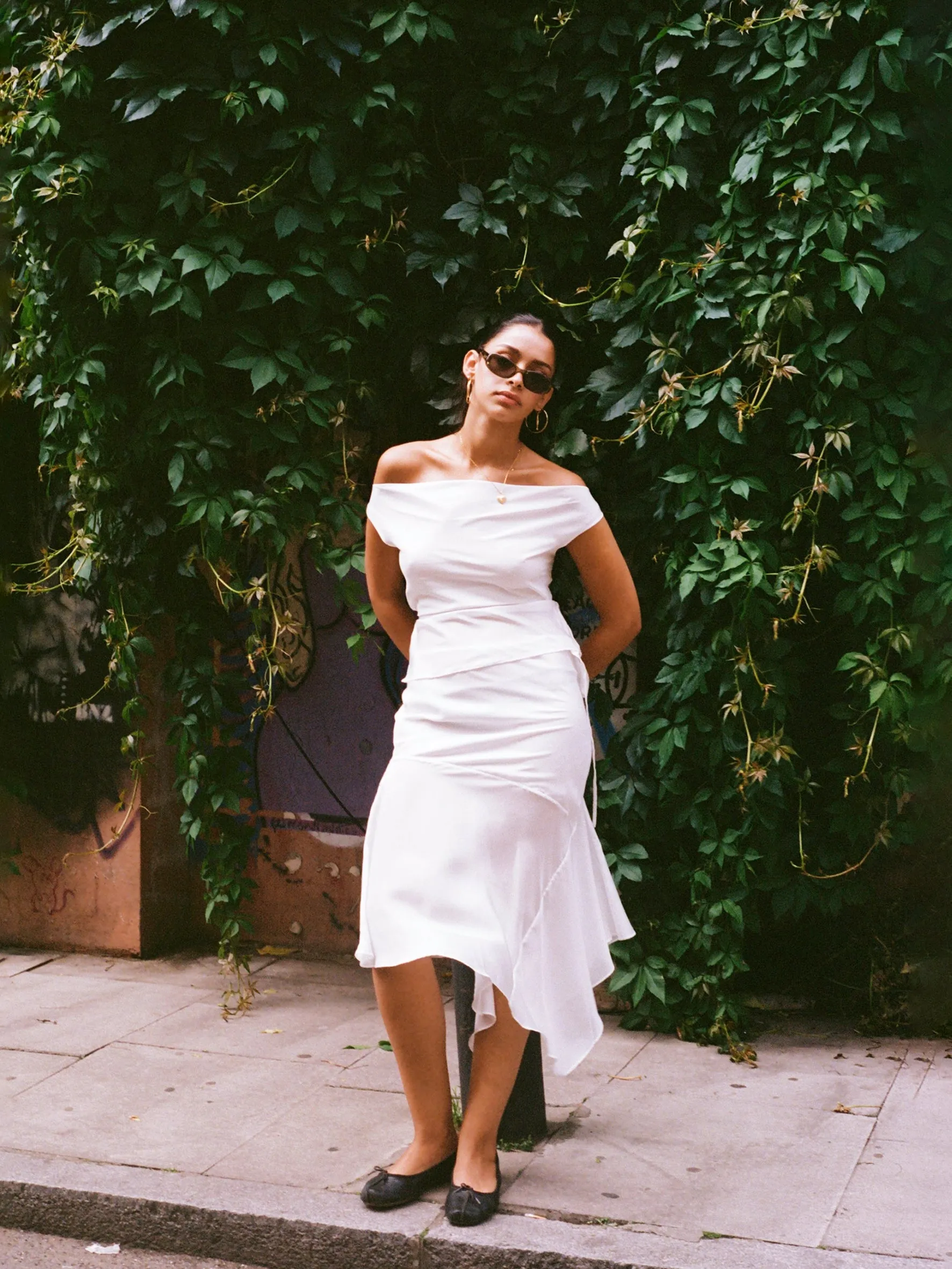 Silk Cowl Top - Porcelain sold by Millie Jane product image thumbnail 3