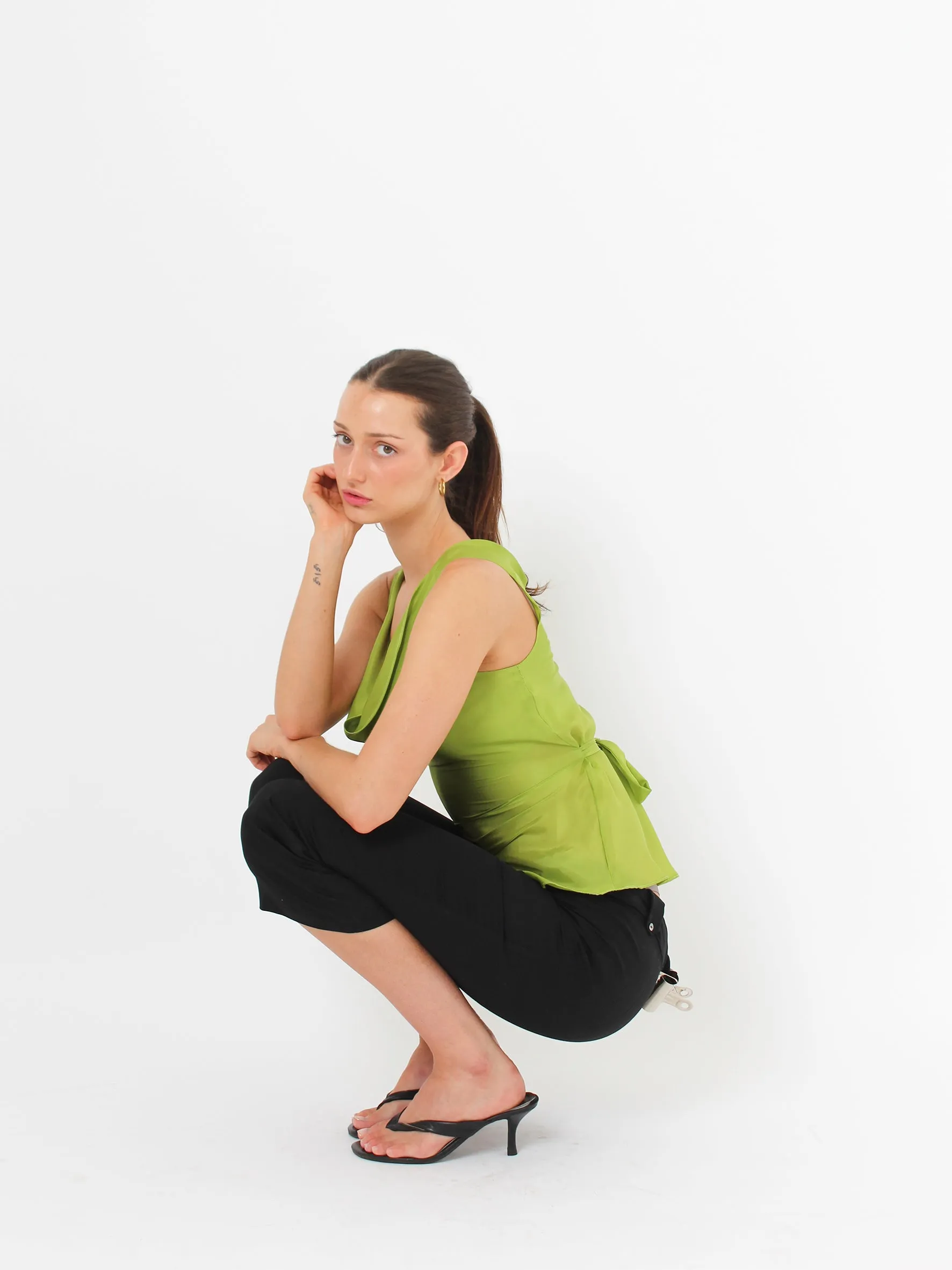 Silk Cowl Top - Cactus sold by Millie Jane product image thumbnail 5