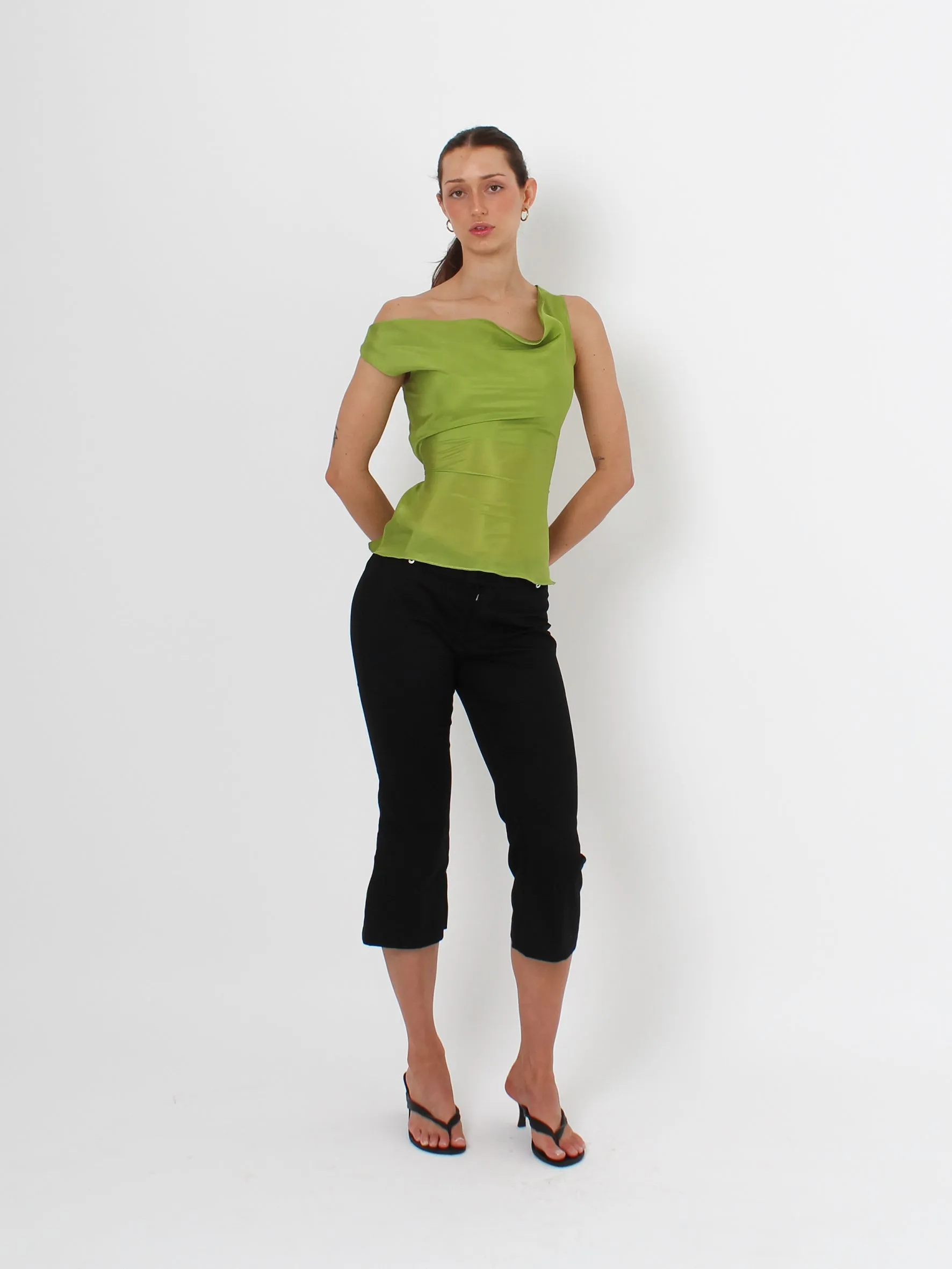 Silk Cowl Top - Cactus sold by Millie Jane product image thumbnail 2