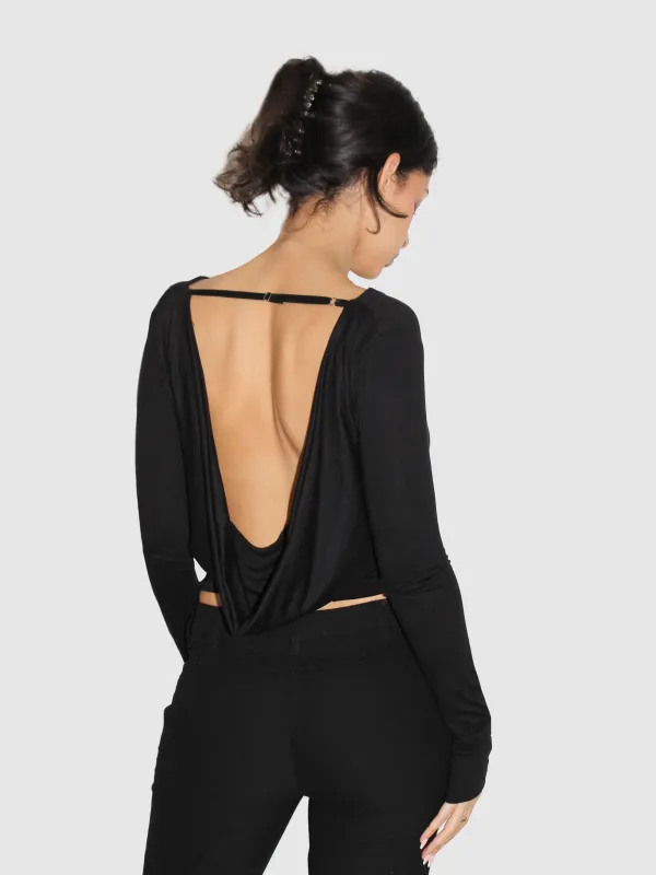 Infinity Cowl Top - Black sold by Millie Jane