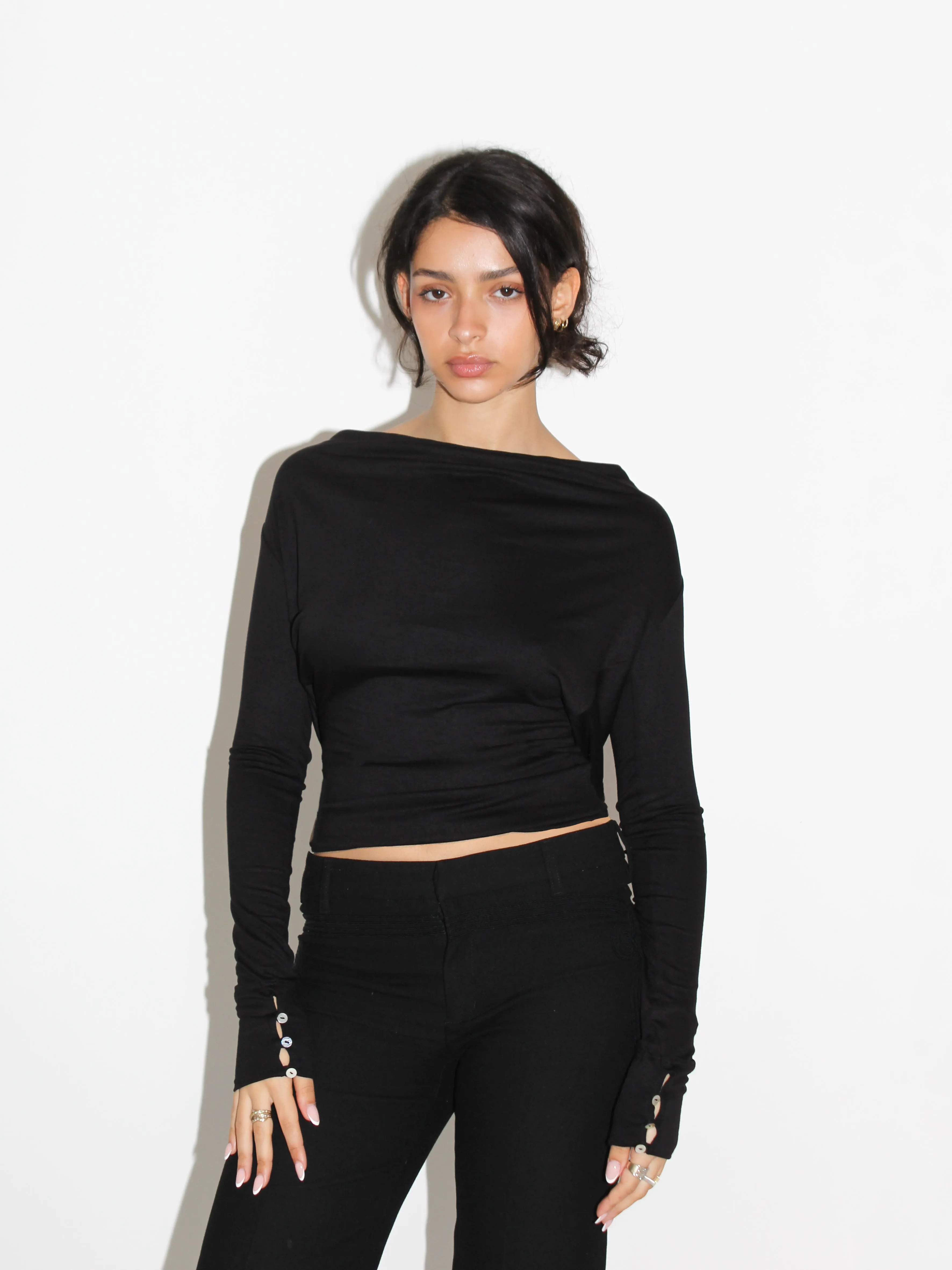 Infinity Cowl Top - Black sold by Millie Jane product image thumbnail 3