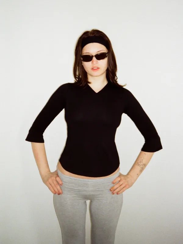 The Everyday V-Neck - Black made by Millie Jane