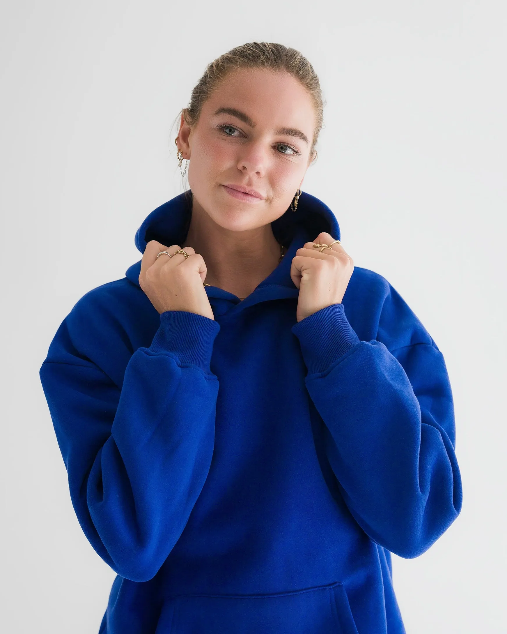 "Hawaii Hibiscus" Hoodie in Oceanic sold by Pink Palm Puff product image thumbnail 3