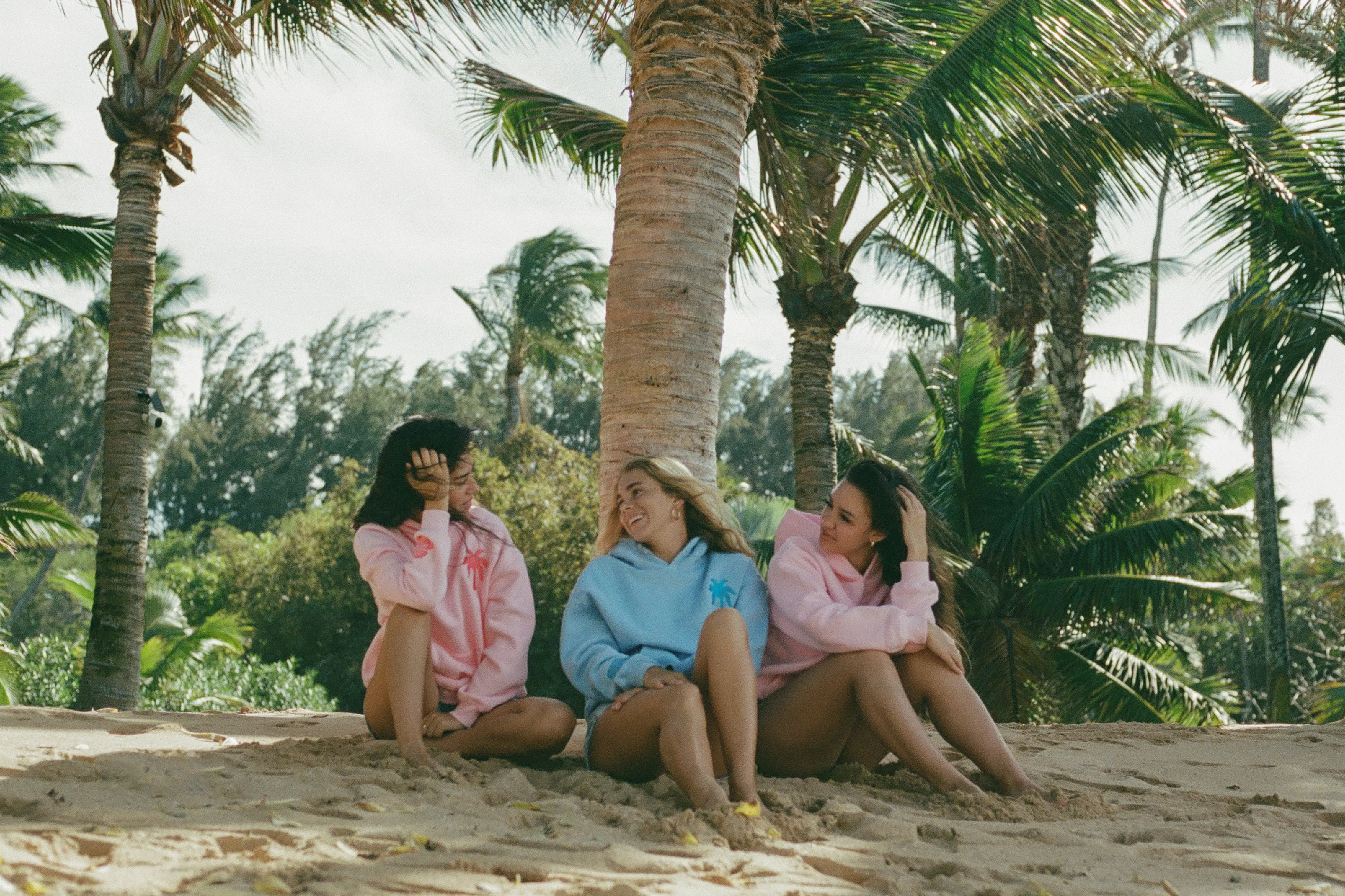 "Everything Comes in Waves” Hoodie in Blue sold by Pink Palm Puff product image thumbnail 4