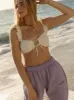 Puff Sweatpants in Lilac sold by Pink Palm Puff