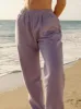 Puff Sweatpants in Lilac sold by Pink Palm Puff