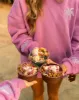 "Everything Comes in Waves" Hoodie in Açai sold by Pink Palm Puff