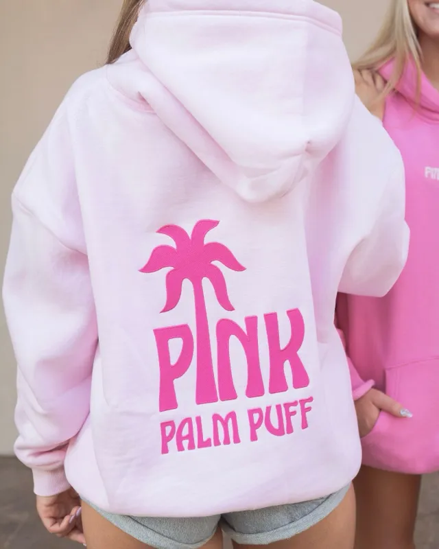 Classic Puff Hoodie in Blush sold by Pink Palm Puff
