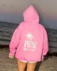Classic Puff Hoodie in Raspberry sold by Pink Palm Puff