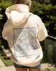 "Live in the Moment" Hoodie in Sand (PRE-ORDER) sold by Pink Palm Puff