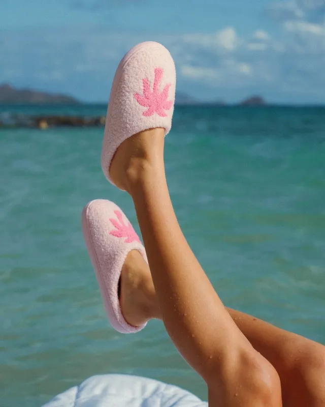 Malibu Slippers in Blush Bay sold by Pink Palm Puff