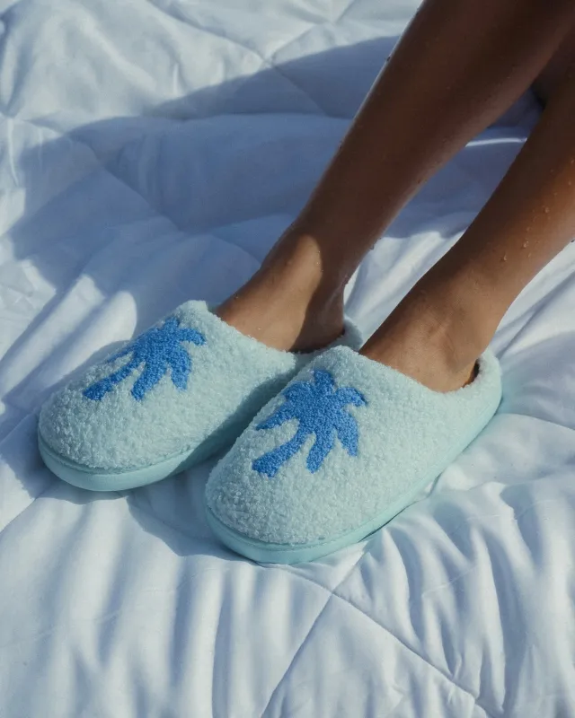 Malibu Slippers in Seabreeze sold by Pink Palm Puff