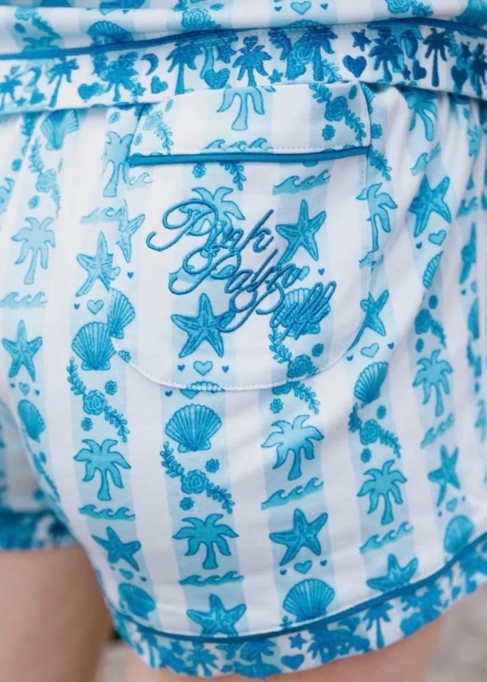 Pink Palm Pajamas in Seabreeze sold by Pink Palm Puff product image thumbnail 2