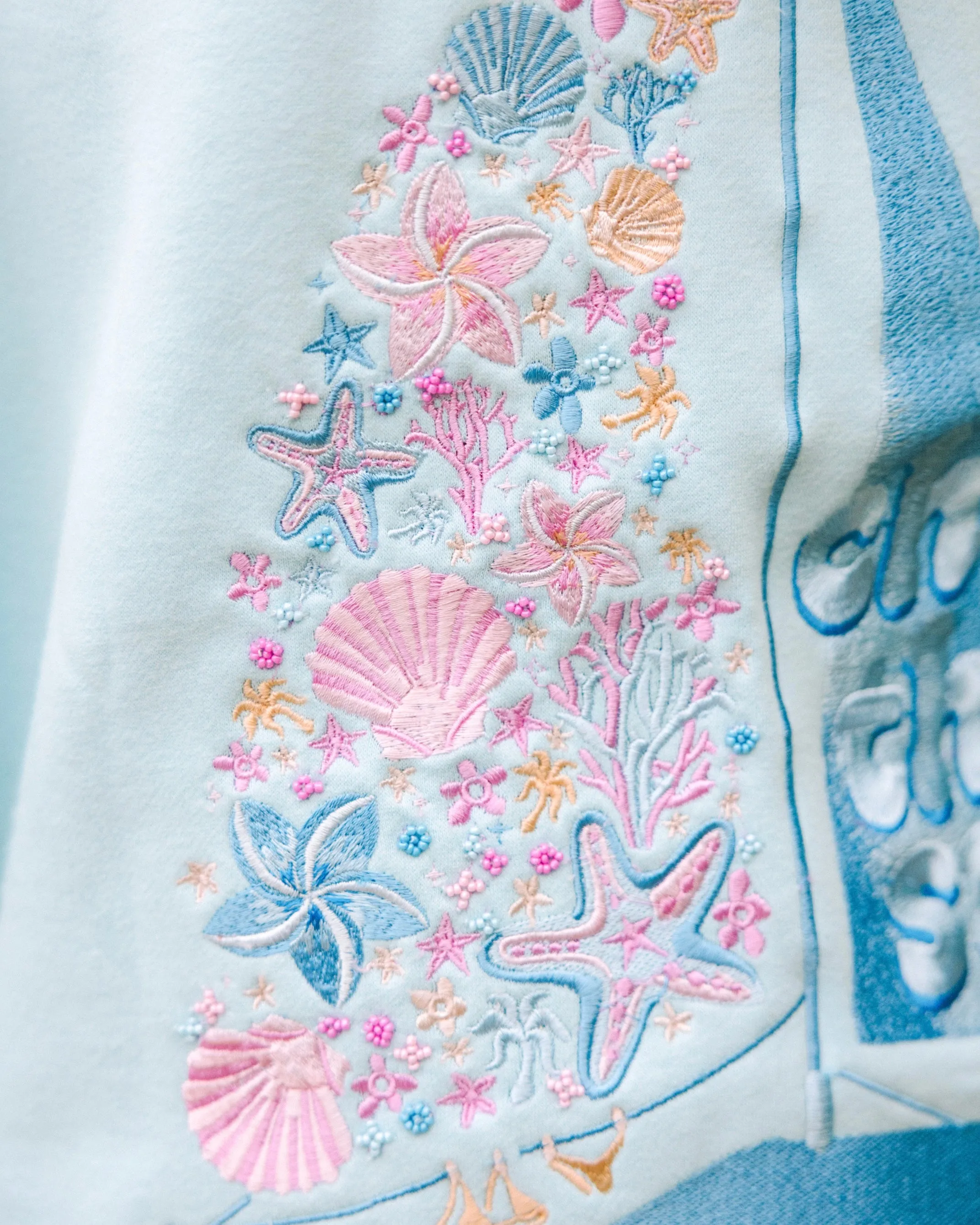 “Chase the Sun” Relaxed Hoodie in Sky Blue sold by Pink Palm Puff product image thumbnail 4