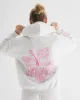 "Hawaii Hibiscus" Hoodie in Heather Cloud sold by Pink Palm Puff