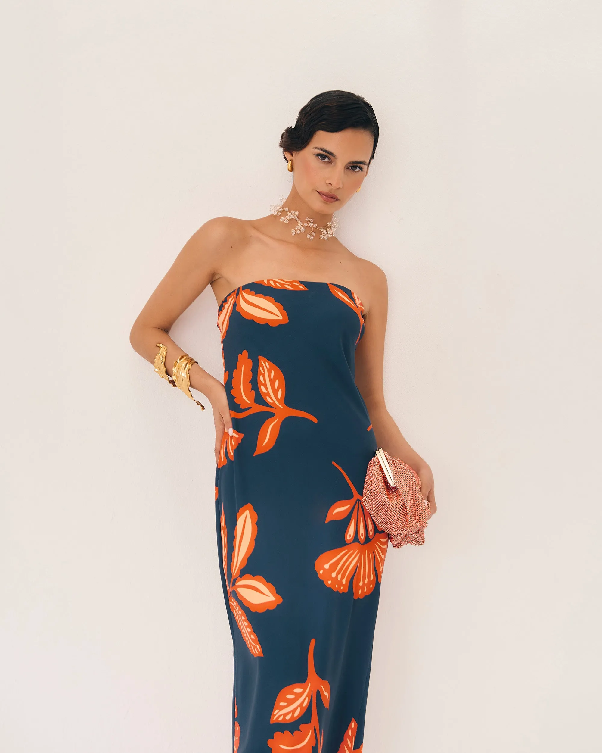 Vestido Orfila Manila marino sold by Lady Pipa