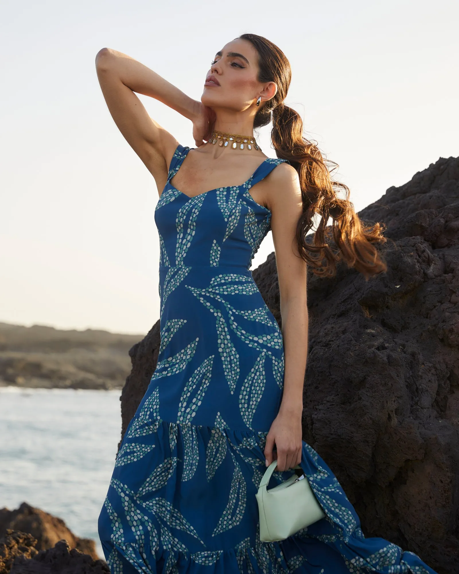 Vestido Creta Bogotá azul sold by Lady Pipa