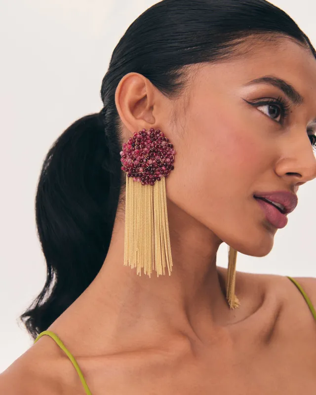 Pendientes Miau Burdeos de Sita Nevado sold by Lady Pipa