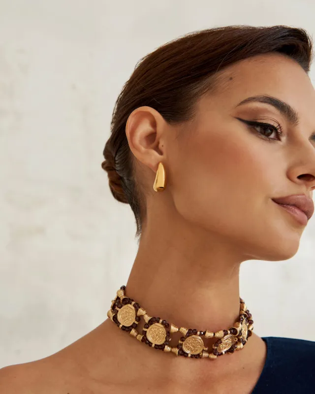 Pendientes Gota Dorado sold by Lady Pipa