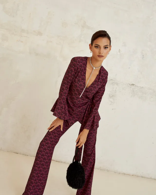 Pantalón Agatha Gatsby morado sold by Lady Pipa