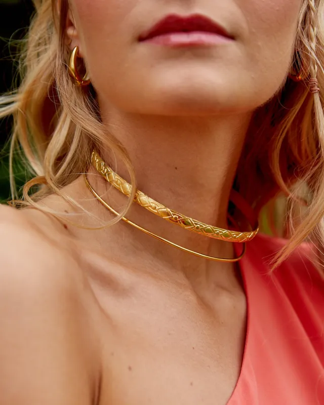 Choker doble aro Dorado de Olivia & Cloe sold by Lady Pipa
