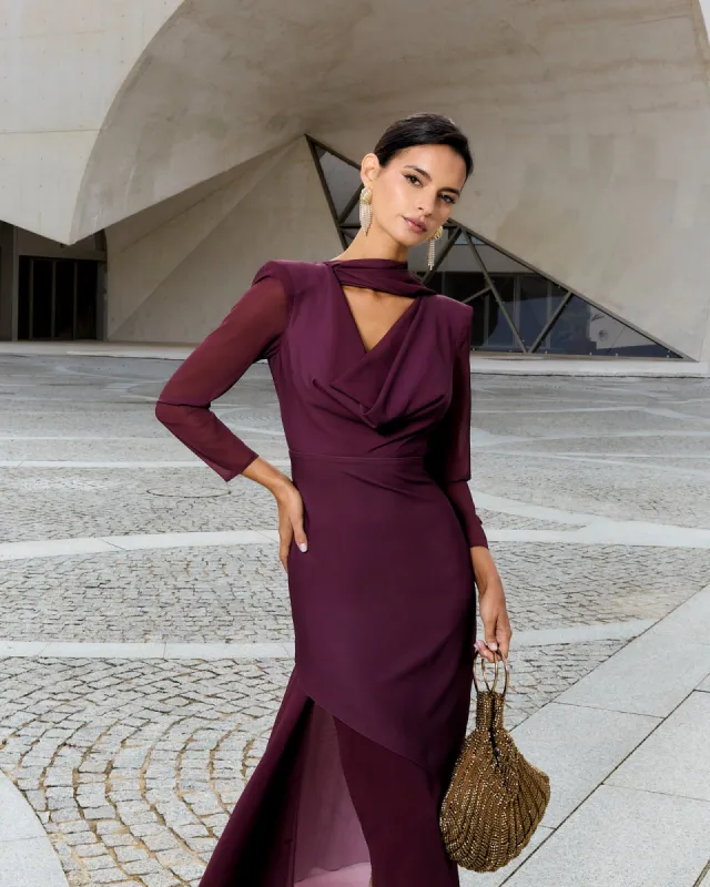 Vestido Viena Berenjena sold by Lady Pipa