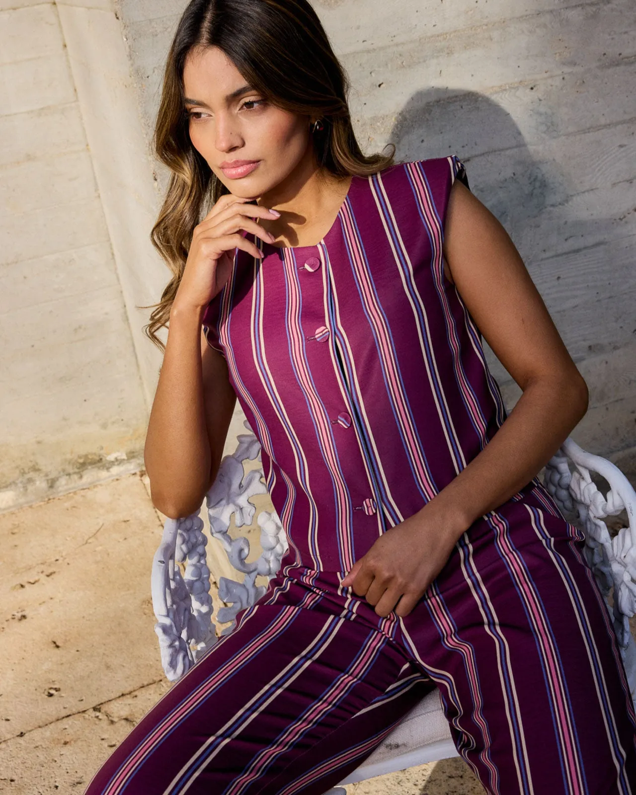 Chaleco Serena Vino sold by Lady Pipa