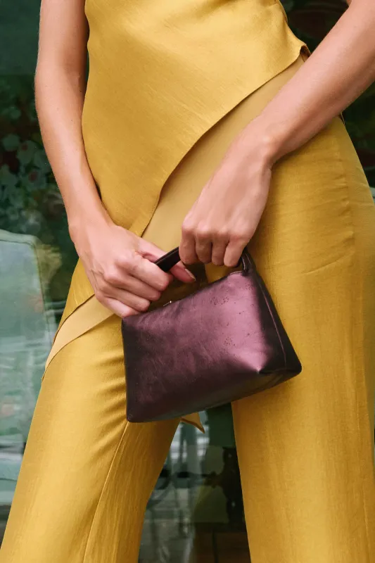 Bolso Sonora Burdeos Metalizado sold by Lady Pipa