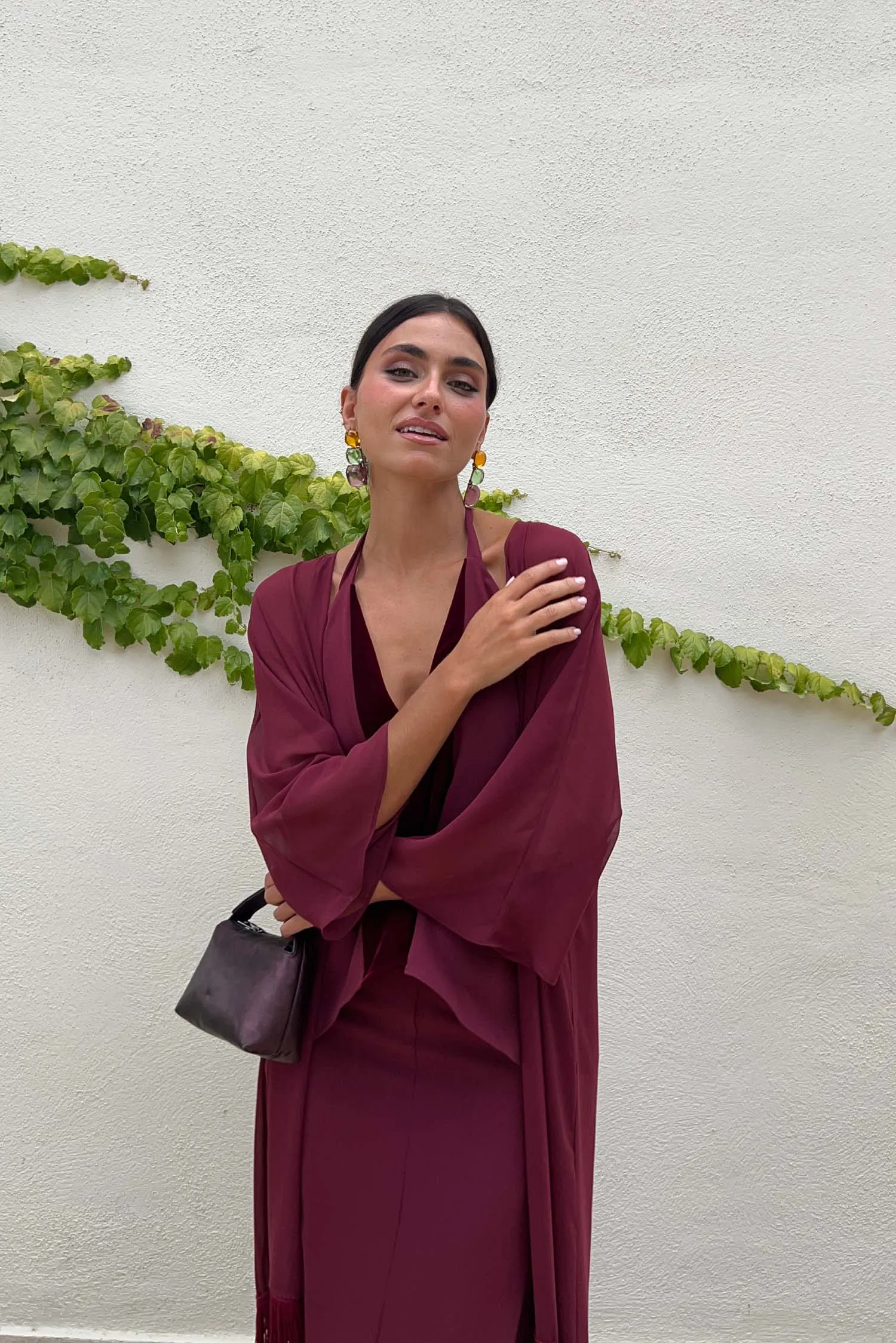 Kimono Mónica Burdeos sold by Lady Pipa product image thumbnail 4