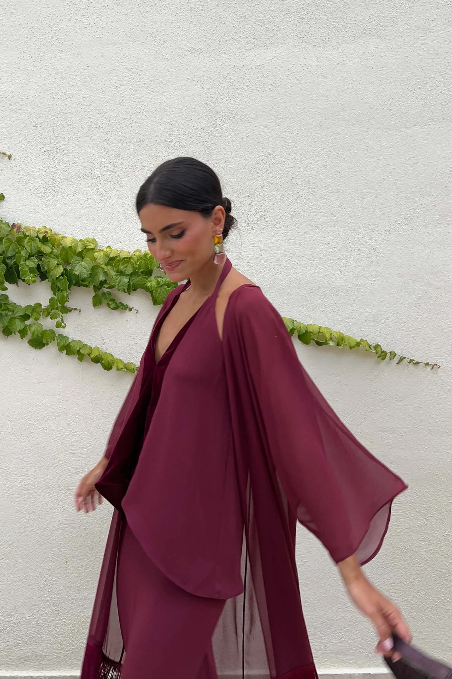 Kimono Mónica Burdeos sold by Lady Pipa product image thumbnail 3