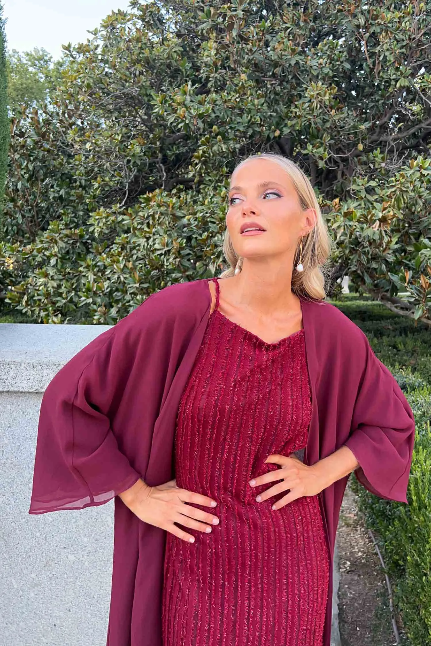 Kimono Saiko Burdeos sold by Lady Pipa product image thumbnail 3