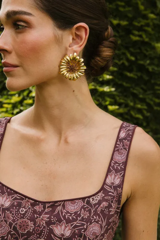 Pendientes Apolo Dorado made by Lady Pipa