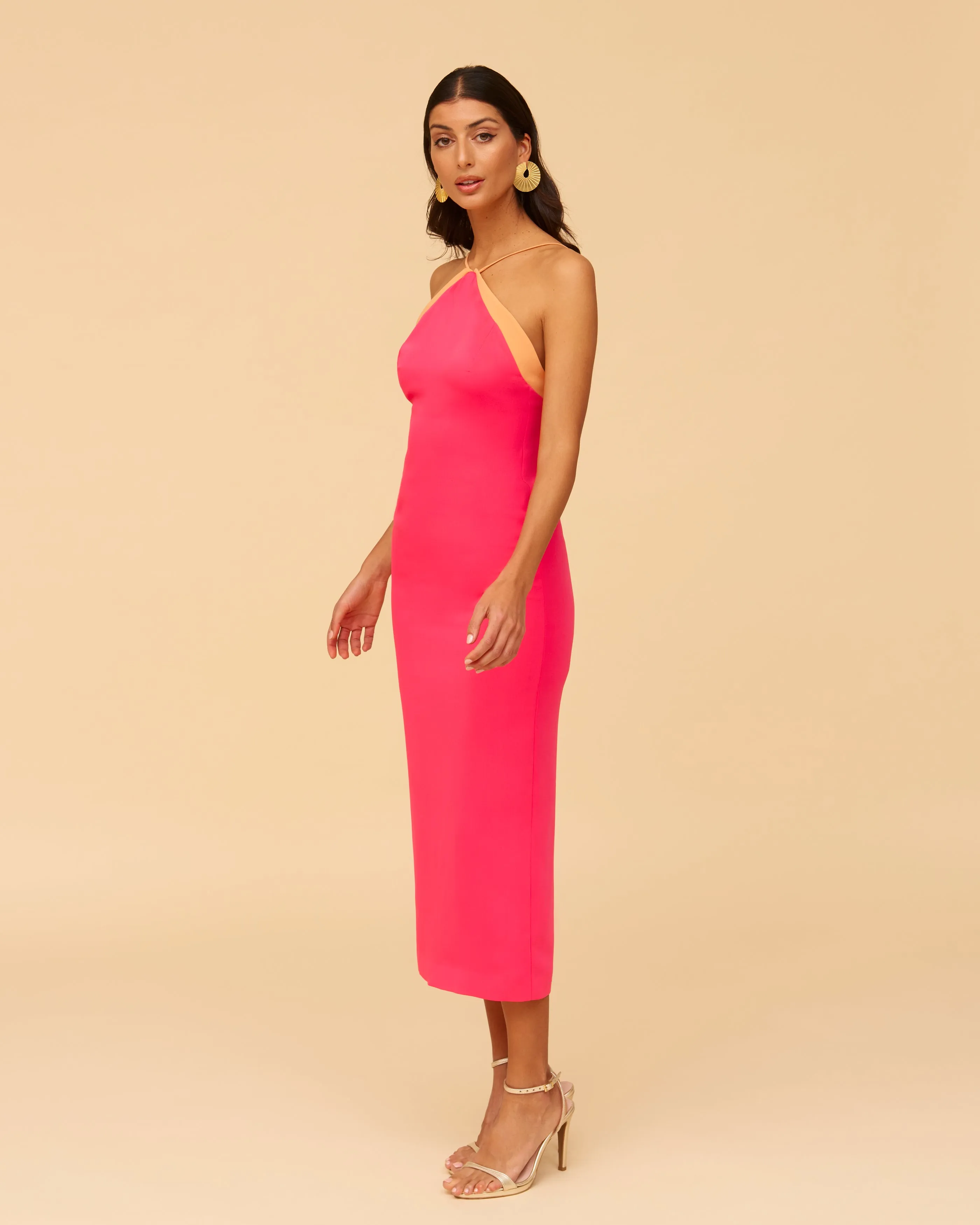 Vestido Pia Rosa y naranja sold by Lady Pipa product image thumbnail 3