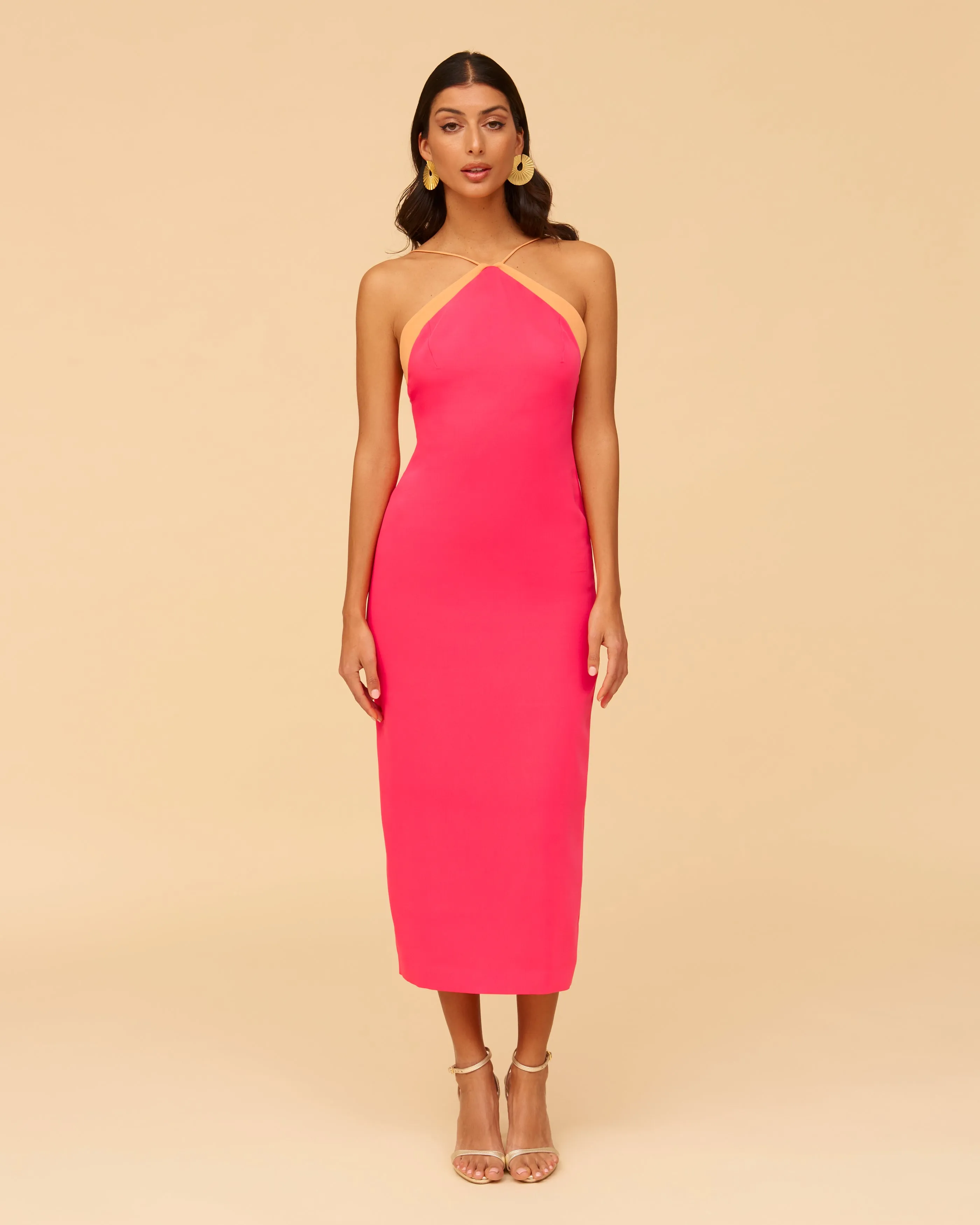 Vestido Pia Rosa y naranja sold by Lady Pipa product image thumbnail 5