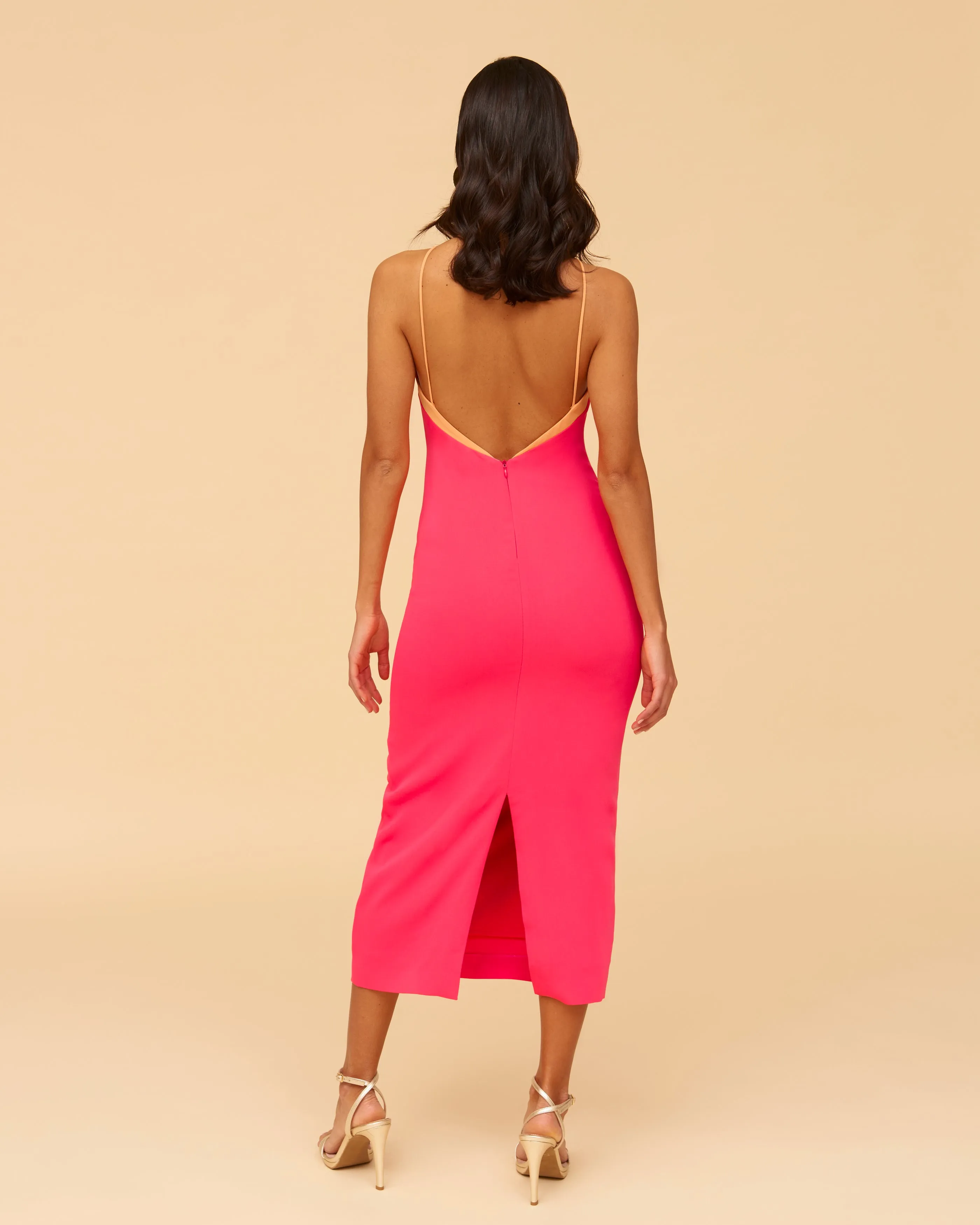 Vestido Pia Rosa y naranja sold by Lady Pipa product image thumbnail 4