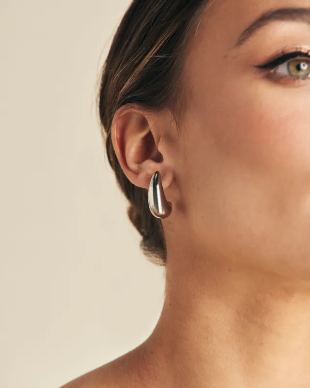 Pendientes Gota Plateado sold by Lady Pipa