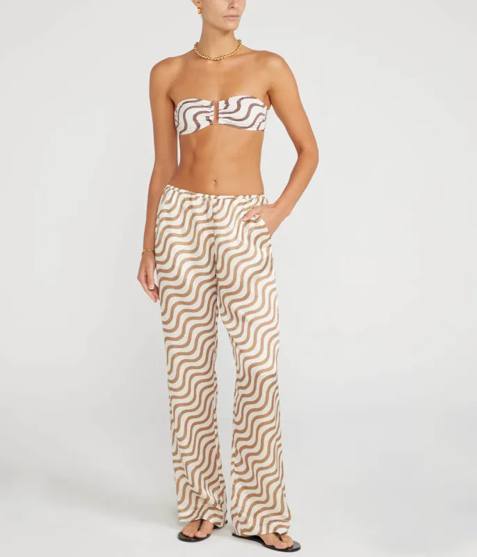 FIJI - Bespoke Sand Wave Striped Trouser sold by Yaitte