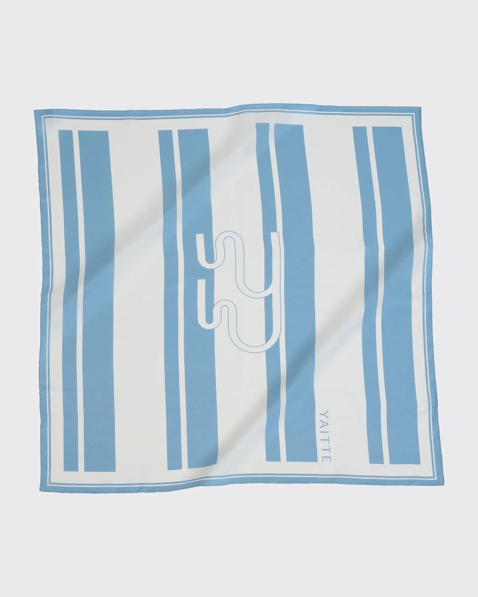 OCEANO - Exclusive Silk Scarf Blue sold by Yaitte