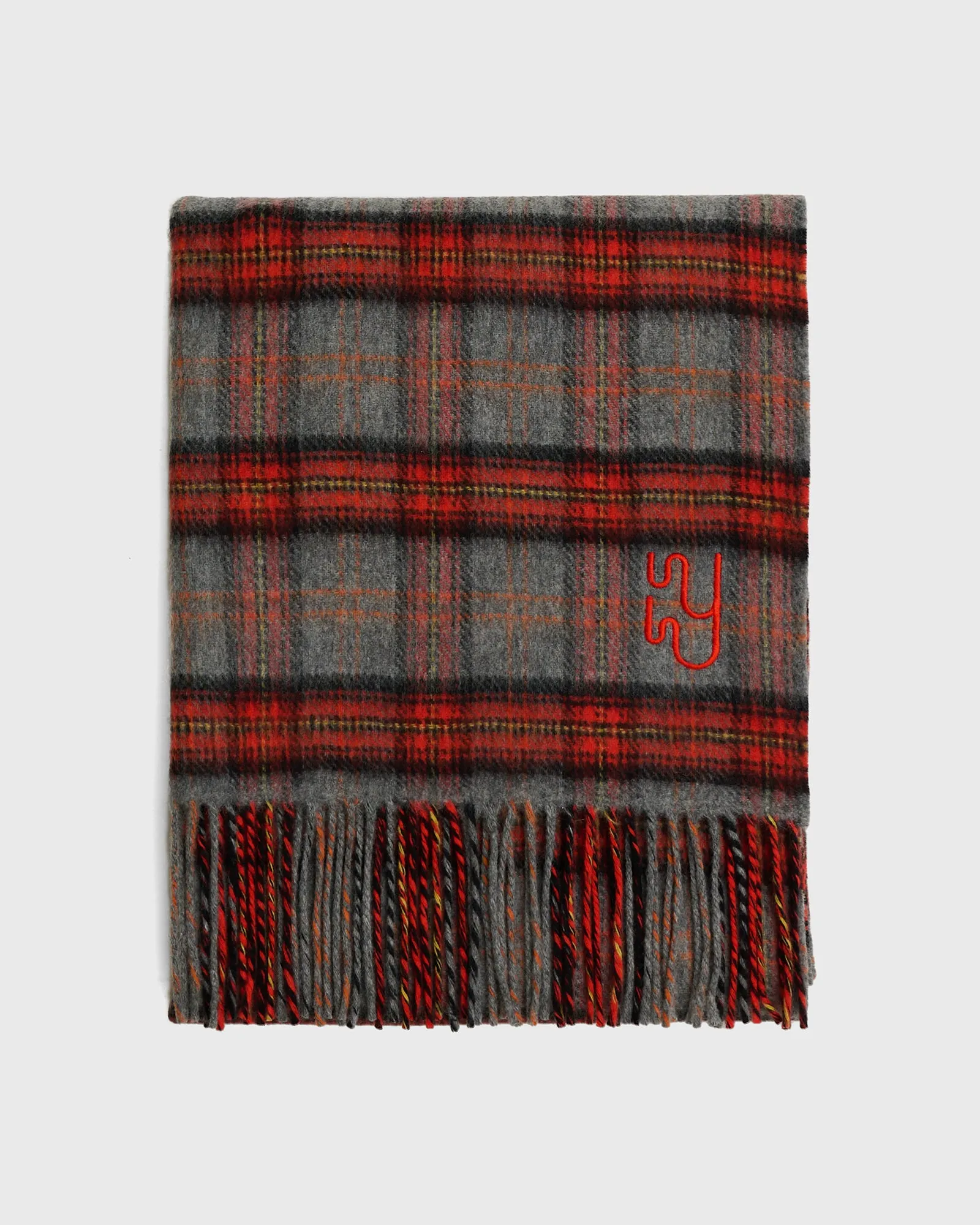Large Bespoke BUTE Plaid Scarf sold by Yaitte