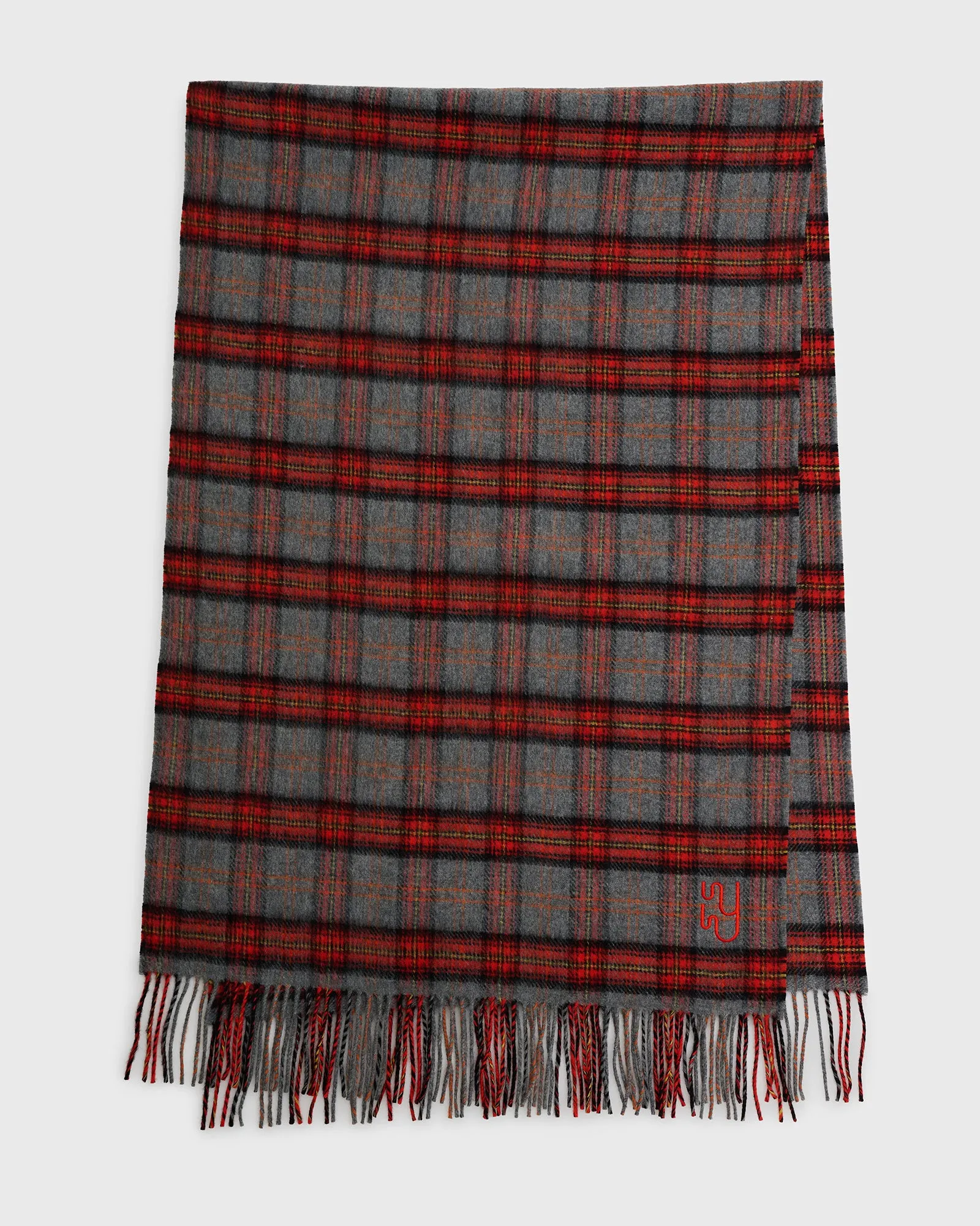 Large Bespoke BUTE Plaid Scarf sold by Yaitte product image thumbnail 3
