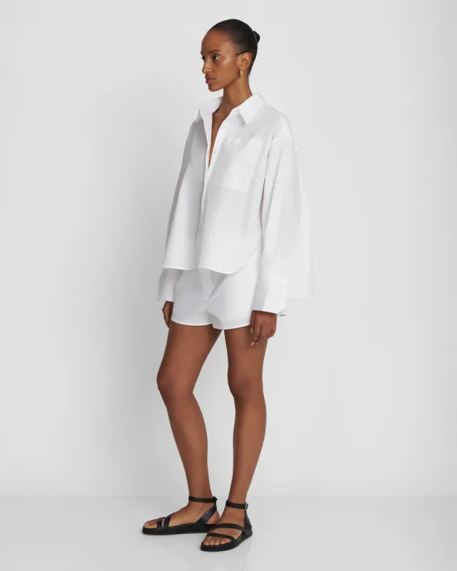 PALMA - Crisp White Cotton Shirt sold by Yaitte