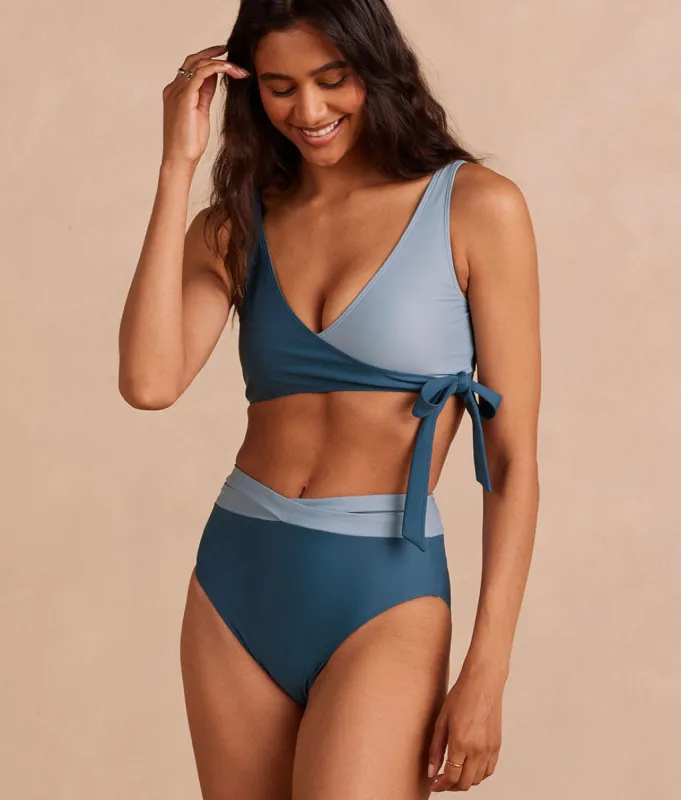 The Wrap High Leg High Rise Bikini Bottom - Main sold by Summersalt