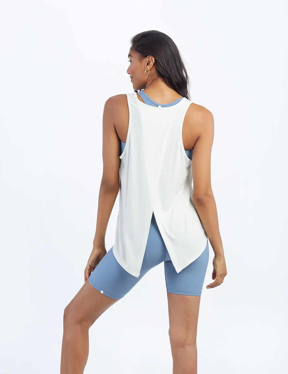 The Convertible Split Back Tank - White Sand sold by Summersalt product image thumbnail 3