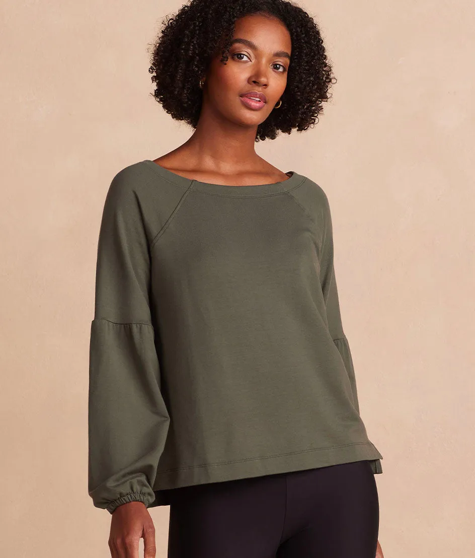 The Softest French Terry Boatneck Pullover - Main sold by Summersalt