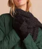 The Luxe Cashmere Blend Mix Stitch Gloves - Sea Urchin & White Sand sold by Summersalt