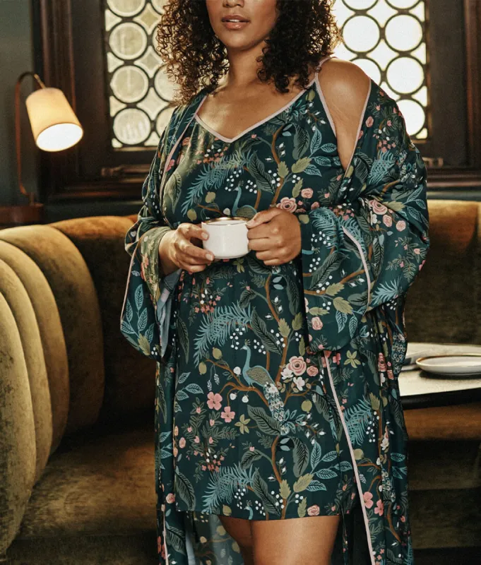 The Cloud 9 Silky Cami Slip Dress - Emerald Peacock sold by Summersalt