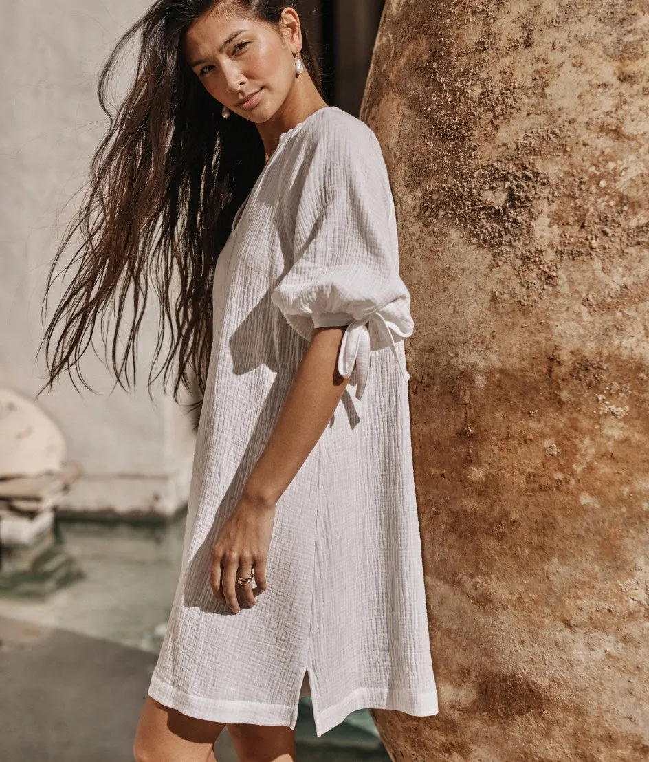 The Going Places Gauze Cover-Up Dress - White Sand sold by Summersalt product image thumbnail 2