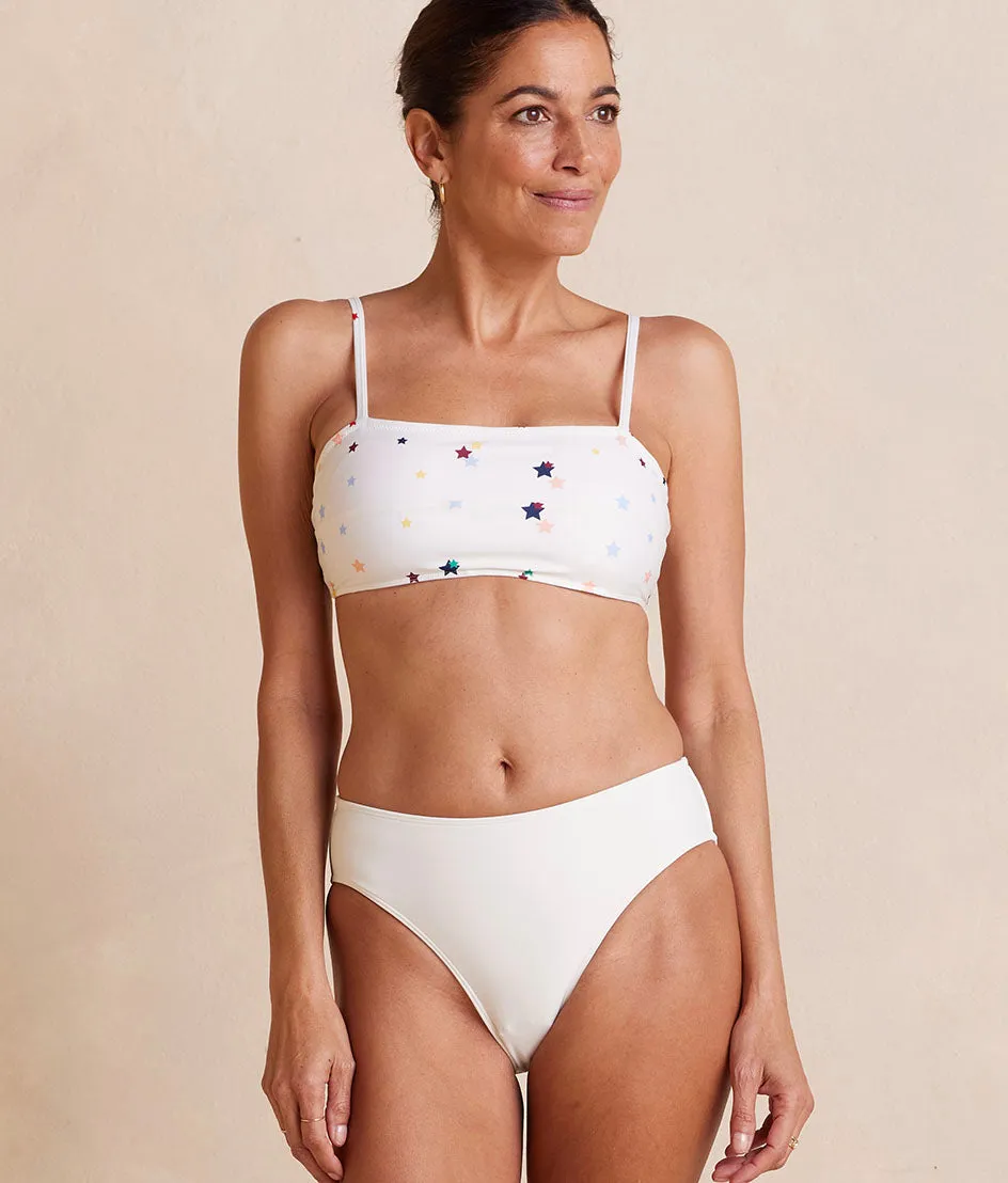 The High Leg Mid Rise Bikini Bottom - White Sand sold by Summersalt product image thumbnail 3