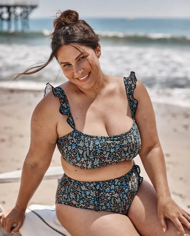 The Ruffle Oasis Bikini Top - Menagerie sold by Summersalt
