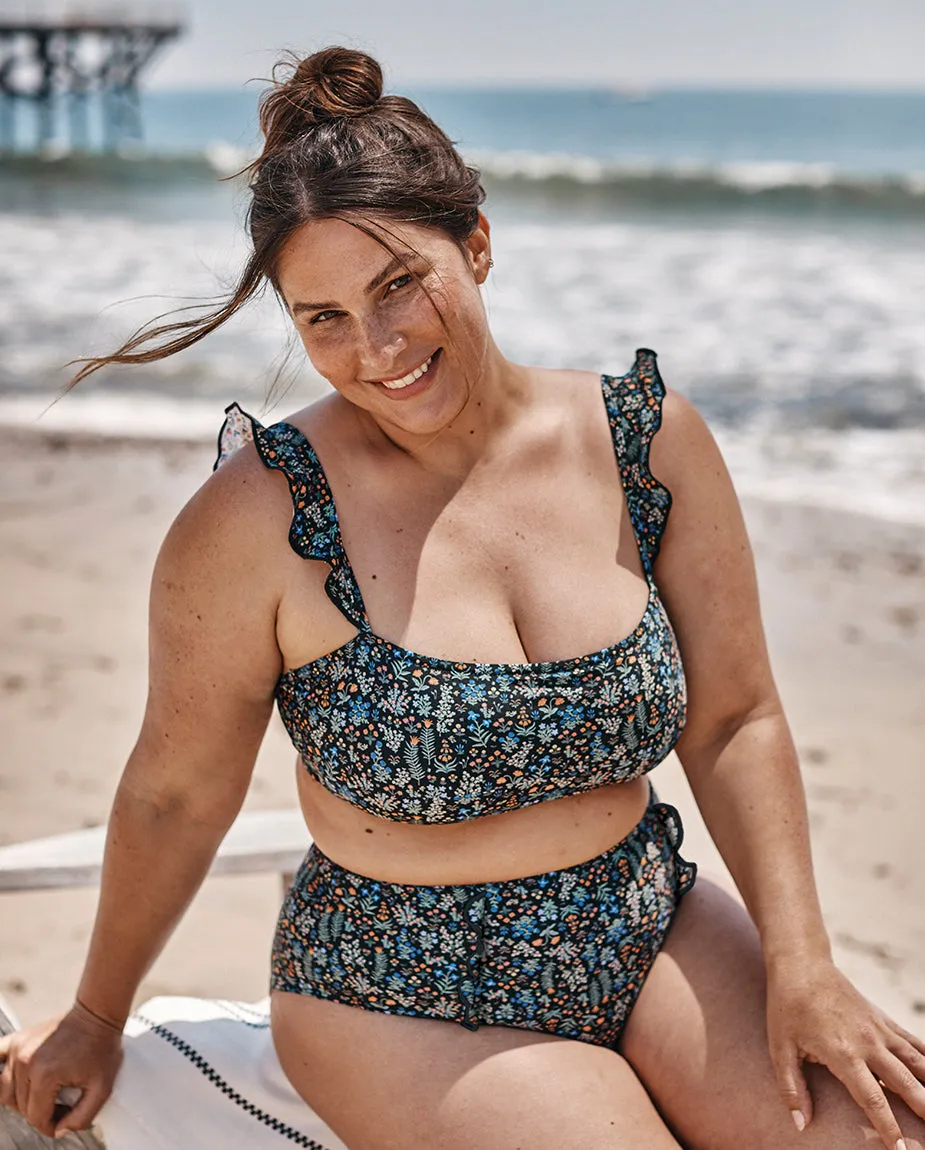 The Ruffle Oasis Bikini Top - Menagerie sold by Summersalt